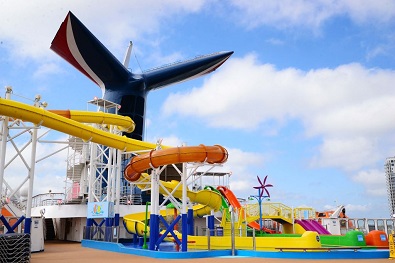 Waterworks auf der Carnival Paradise